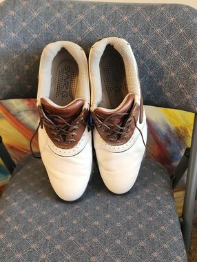 FootJoy White and Brown Men's Golf Shoes